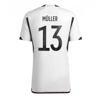Billiga Tyskland Thomas Muller #13 Hemma fotbollskläder VM 2022 Kortärmad